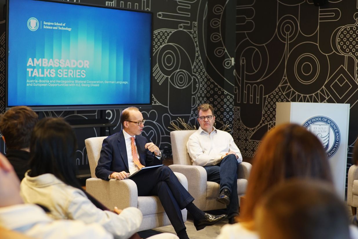 Ambassadors Talk: Austrian Ambassador H.E. Georg Diwald Visits University SSST