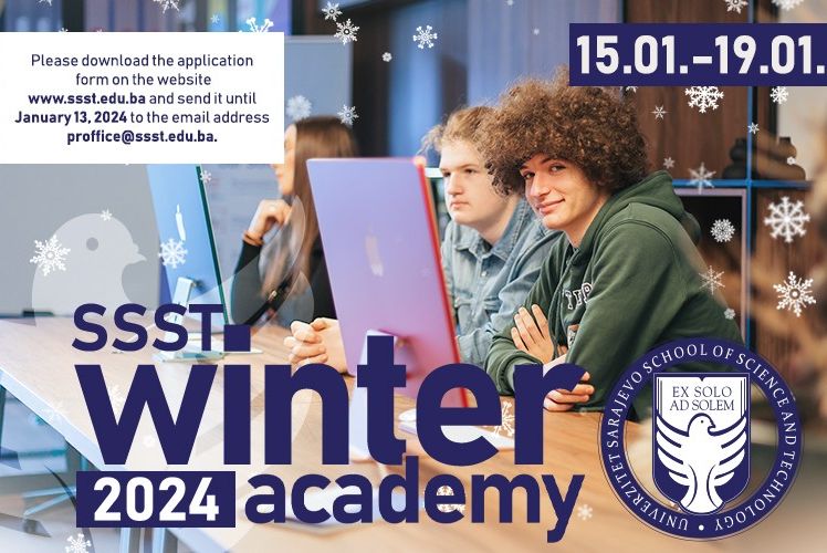 University Sarajevo School of Science and Technology – SSST has once again enabled all high school students in Bosnia-Herzegovina a unique opportunity to experience studying at SSST through our Winter Academy